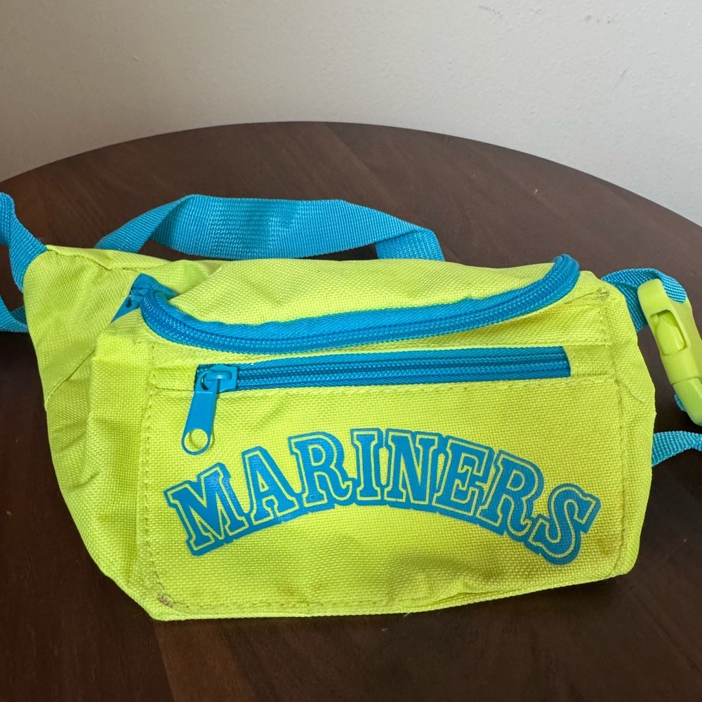 Mariners Neon Yellow & Teal Fanny Pack